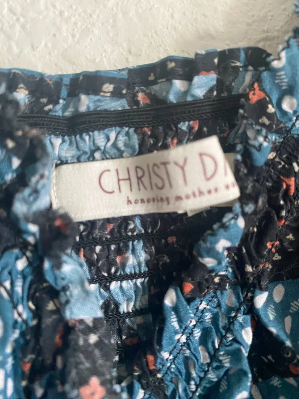 Christy Dawn The Monroe Dress: Boho, Garden core, Organic Cotton - Picture 4 of 13